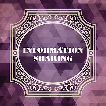 Information Sharing Concept. Vintage design. Purple Background made of Triangles. Stock Photo - Budget Royalty-Free & Subscription, Code: 400-07619181