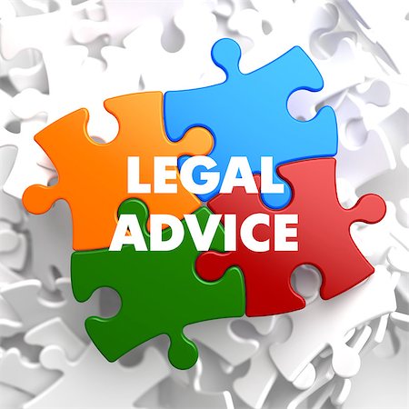 simsearch:400-04060285,k - Legal Advice on Multicolor Puzzle on White Background. Fotografie stock - Microstock e Abbonamento, Codice: 400-07619267