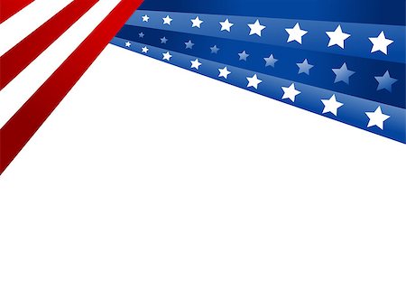 USA flag in style vector Stock Photo - Budget Royalty-Free & Subscription, Code: 400-07619474