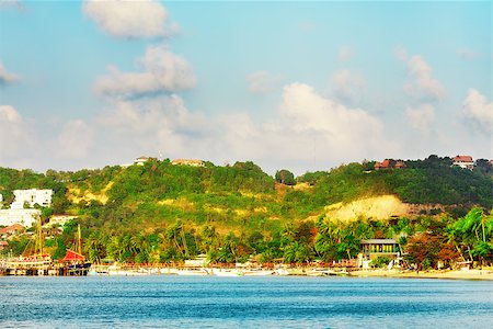 beautiful sunny day on a beach, samui, thailand Stockbilder - Microstock & Abonnement, Bildnummer: 400-07619496