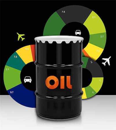 simsearch:400-07779600,k - Oil and Petroleum Barrel on white isolated background. Stockbilder - Microstock & Abonnement, Bildnummer: 400-07613152