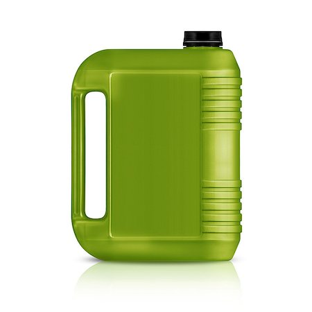 simsearch:400-04855669,k - Green plastic gallon, jerry can  isolated on a white background.  (with clipping work path) Stock Photo - Budget Royalty-Free & Subscription, Code: 400-07613274