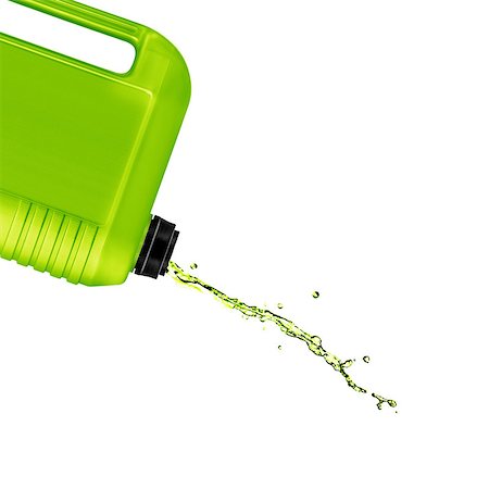 simsearch:400-04855669,k - opened plastic gallon, jerry can with splash  isolated on a white background.  (with clipping work path) Stock Photo - Budget Royalty-Free & Subscription, Code: 400-07613276