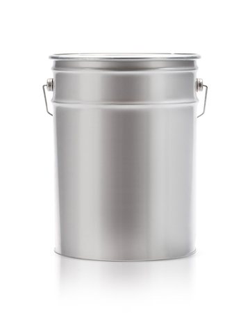 simsearch:400-04349276,k - Metal painting Pail isolated on white, (clipping work path included). Stock Photo - Budget Royalty-Free & Subscription, Code: 400-07613312