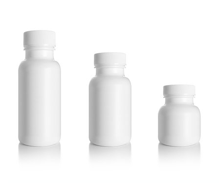 simsearch:400-09097751,k - Blank medicine bottle isolated on white background, (clipping work path included). Foto de stock - Super Valor sin royalties y Suscripción, Código: 400-07613577