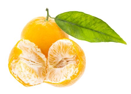 simsearch:400-07613620,k - pile of Clementine Mandarin Oranges isolated on a white background (with clipping work path) Stockbilder - Microstock & Abonnement, Bildnummer: 400-07613621