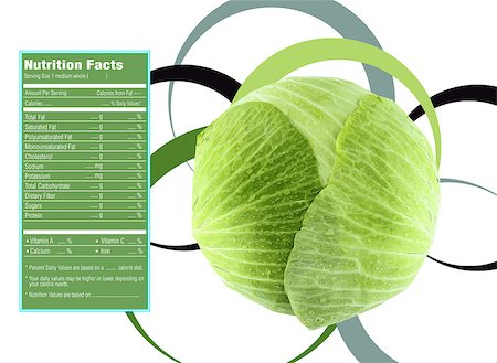 simsearch:400-07613657,k - Creative Design for fruit and vegetables with Nutrition facts label. Stock Photo - Budget Royalty-Free & Subscription, Code: 400-07613636