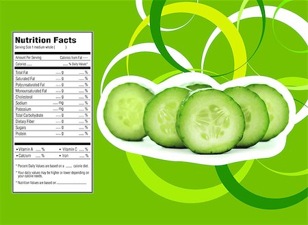 simsearch:400-07613657,k - Creative Design for fruit and vegetables with Nutrition facts label. Stock Photo - Budget Royalty-Free & Subscription, Code: 400-07613639
