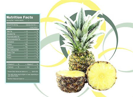 simsearch:400-05272635,k - Creative Design for fruit and vegetables with Nutrition facts label. Stock Photo - Budget Royalty-Free & Subscription, Code: 400-07613630
