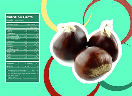 simsearch:400-07613657,k - Creative Design for fruit and vegetables with Nutrition facts label. Stock Photo - Budget Royalty-Free & Subscription, Code: 400-07613641