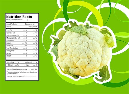 simsearch:400-05272635,k - Creative Design for fruit and vegetables with Nutrition facts label. Stock Photo - Budget Royalty-Free & Subscription, Code: 400-07613642