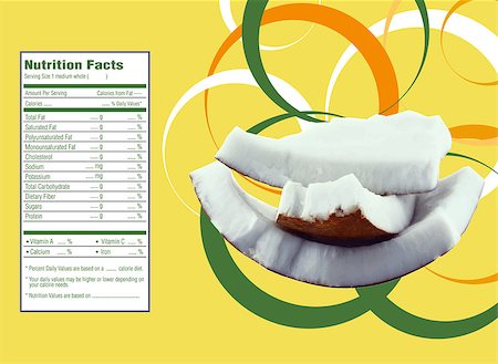 simsearch:400-05272635,k - Creative Design for fruit and vegetables with Nutrition facts label. Stock Photo - Budget Royalty-Free & Subscription, Code: 400-07613659