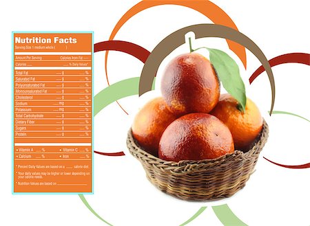 simsearch:400-07613657,k - Creative Design for fruit and vegetables with Nutrition facts label. Stock Photo - Budget Royalty-Free & Subscription, Code: 400-07613660