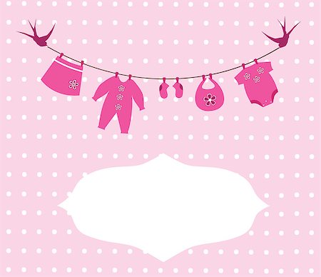 simsearch:400-04863836,k - vector baby shower card Stock Photo - Budget Royalty-Free & Subscription, Code: 400-07613852