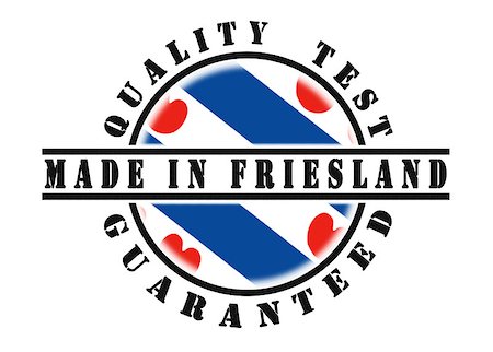 simsearch:400-06473938,k - Quality test guaranteed stamp with a national flag inside, Friesland Foto de stock - Super Valor sin royalties y Suscripción, Código: 400-07624085