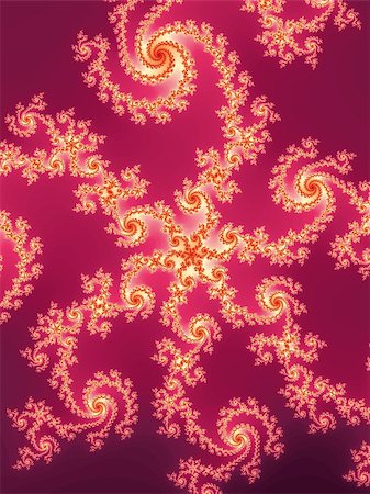 simsearch:400-07892008,k - Digital computer graphic - decorative fractal with spirals for design Photographie de stock - Aubaine LD & Abonnement, Code: 400-07624130