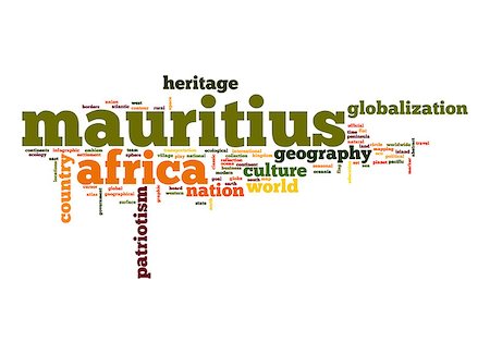 Mauritius word cloud Stock Photo - Budget Royalty-Free & Subscription, Code: 400-07624626