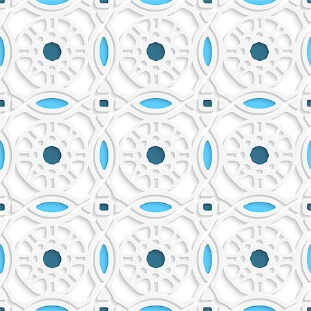 simsearch:400-07616809,k - Abstract seamless background.  Geometric flowers with blue and cut out of paper effect on gray. Stock Photo - Budget Royalty-Free & Subscription, Code: 400-07625579