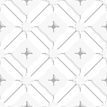 simsearch:400-07616809,k - Abstract seamless background.  Gray lines with wavy squares and cut out of paper effect. Stock Photo - Budget Royalty-Free & Subscription, Code: 400-07625582