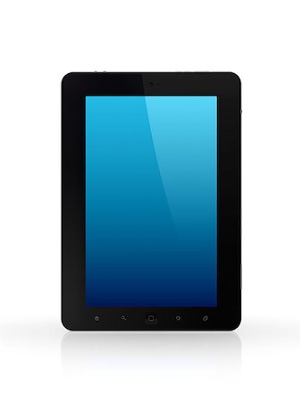 simsearch:400-06851376,k - Modern tablet pc.Isolated on white background.3d rendered. Stock Photo - Budget Royalty-Free & Subscription, Code: 400-07625843