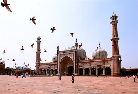 simsearch:400-04228776,k - Jama Masjid Mosque, old Delhi, India. Stockbilder - Microstock & Abonnement, Bildnummer: 400-07625939