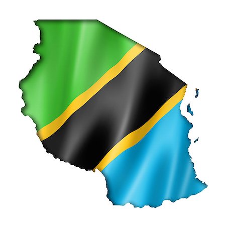 simsearch:400-05725938,k - Tanzania flag map, three dimensional render, isolated on white Photographie de stock - Aubaine LD & Abonnement, Code: 400-07625933
