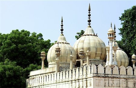 simsearch:400-06138040,k - Pearl Mouque 'moti-masjid' in, Famous Delhi Fort also known as Lal Qil'ah, UNESCO World Heritage Site Stock Photo - Budget Royalty-Free & Subscription, Code: 400-07625941