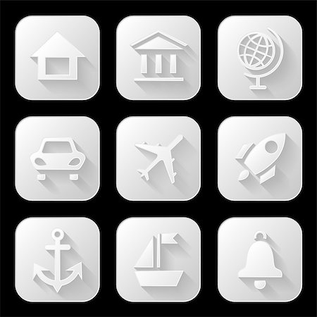 simsearch:400-07675541,k - Web icons set. Vector illustration. Stock Photo - Budget Royalty-Free & Subscription, Code: 400-07626059