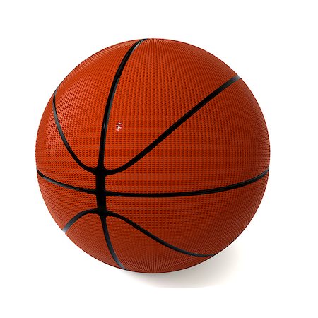 simsearch:858-03049840,k - Basketball on a white background as a sports symbol Photographie de stock - Aubaine LD & Abonnement, Code: 400-07626429