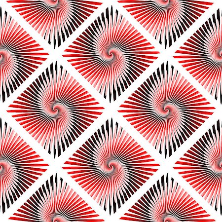 simsearch:400-07631184,k - Design seamless colorful whirl rotation pattern. Abstract decorative strip textured background. Vector art. No gradient Stockbilder - Microstock & Abonnement, Bildnummer: 400-07626493
