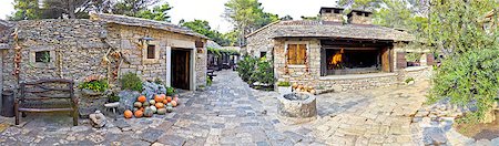 Traditional stone village in Dalmatia panoramic view, Croatia Stock Photo - Budget Royalty-Free & Subscription, Code: 400-07626652