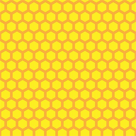 simsearch:400-07746428,k - honeycomb seamless pattern in vector yellow color Foto de stock - Super Valor sin royalties y Suscripción, Código: 400-07626807