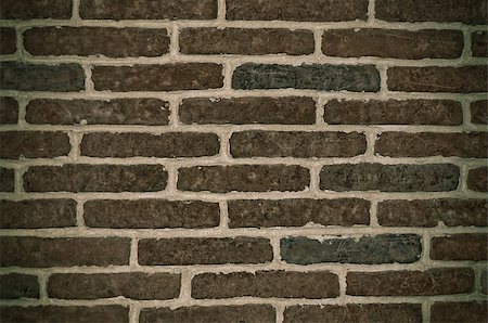 simsearch:400-06848095,k - Dark Old Brick Wall Texture Close Up Photographie de stock - Aubaine LD & Abonnement, Code: 400-07627207