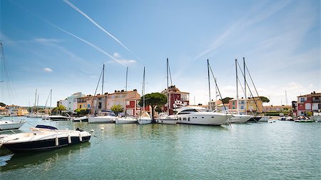 riviera town - Port Grimaud - french venice Stock Photo - Budget Royalty-Free & Subscription, Code: 400-07627363