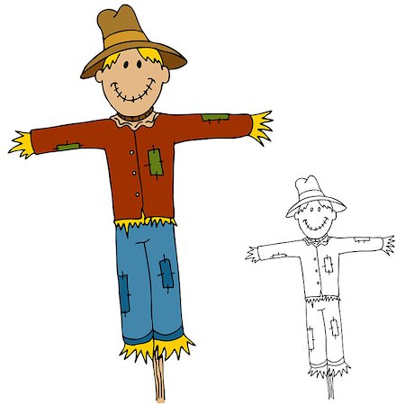 espantalho - An image of a scarecrow. Foto de stock - Super Valor sin royalties y Suscripción, Código: 400-07627461