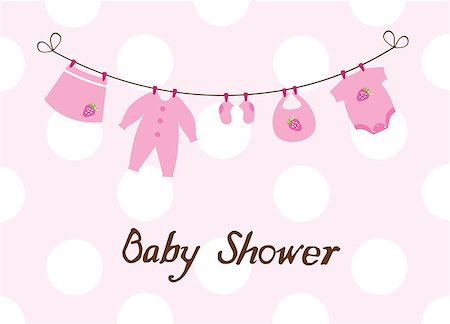simsearch:400-04863836,k - vector baby shower card Stock Photo - Budget Royalty-Free & Subscription, Code: 400-07627699