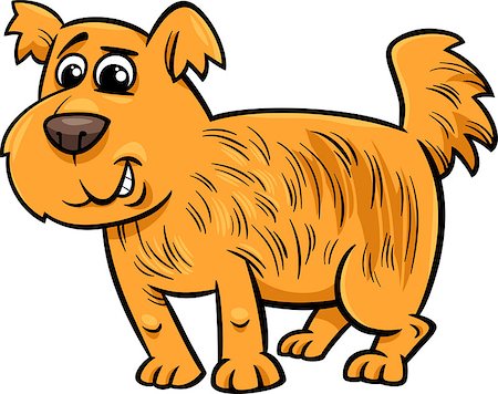 simsearch:400-06356130,k - Cartoon Illustration of Cute Shaggy Dog Stockbilder - Microstock & Abonnement, Bildnummer: 400-07627820