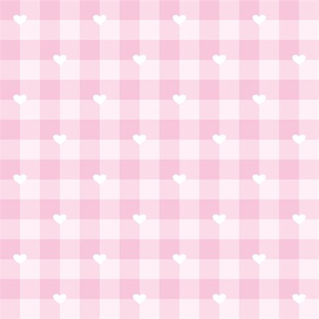 fashion abstract wallpaper - Seamless sweet vector pink valentines background full of love - checkered tile pattern or grid texture with white hearts for web design, desktop wallpaper or culinary blog website Stock Photo - Budget Royalty-Free & Subscription, Code: 400-07627904