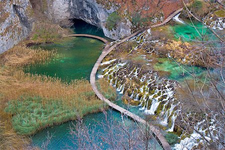 plitvice waterfalls croatia - Plitvice lakes national park canyon, Croatia Stock Photo - Budget Royalty-Free & Subscription, Code: 400-07627923