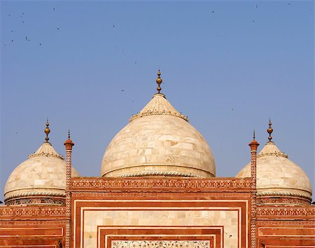 simsearch:400-04943773,k - Taj Mahal Mosque detail, Agra, India Foto de stock - Royalty-Free Super Valor e Assinatura, Número: 400-07628958