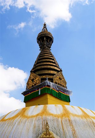 Swayambhunath stupa temple on the outskirts of Kathmandu, Nepal. Unesco world heritage site (aslo known as "monkey temple") Stock Photo - Budget Royalty-Free & Subscription, Code: 400-07629018