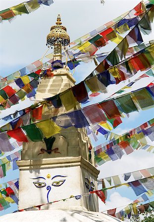 Mantraa´s at Swayambhunath stupa temple on the outskirts of Kathmandu, Nepal Foto de stock - Super Valor sin royalties y Suscripción, Código: 400-07629077