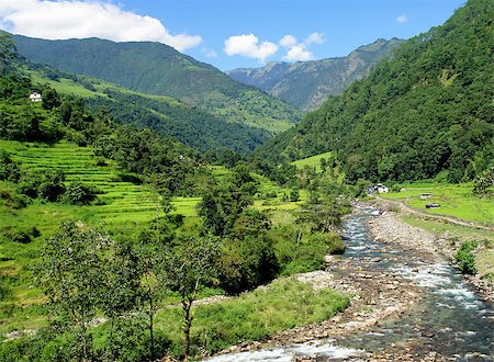 simsearch:400-07682483,k - Rice fields and freshwater. Himalayan landscape, Nepal Photographie de stock - Aubaine LD & Abonnement, Code: 400-07629130