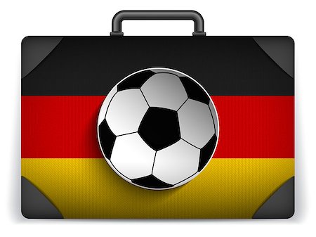 simsearch:400-04411836,k - Vector - Germany Travel Luggage with Flag for Vacation Stockbilder - Microstock & Abonnement, Bildnummer: 400-07629183