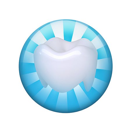 simsearch:400-07558184,k - Human tooth. Spherical glossy button. Web element Stock Photo - Budget Royalty-Free & Subscription, Code: 400-07629240