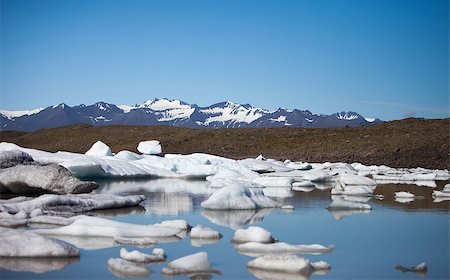 Fjallsarlon, glacier iceberg lagoon in Vatnajokull National Park, Iceland Stock Photo - Budget Royalty-Free & Subscription, Code: 400-07629300