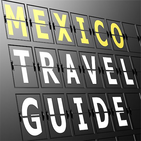 simsearch:400-05212862,k - Airport display Mexico travel guide Stock Photo - Budget Royalty-Free & Subscription, Code: 400-07629316