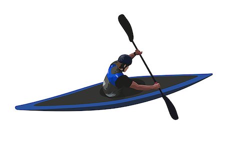 Kayak Paddler Stock Photo - Budget Royalty-Free & Subscription, Code: 400-07620677