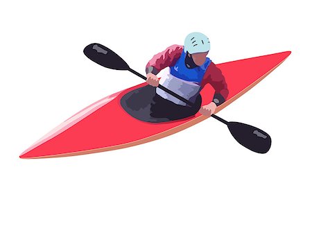 Kayak Paddler Stock Photo - Budget Royalty-Free & Subscription, Code: 400-07620679