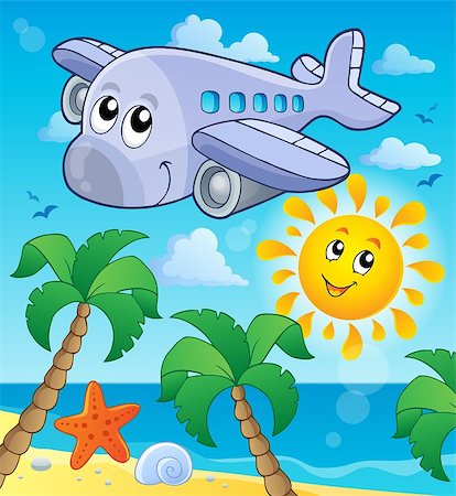 simsearch:400-06481445,k - Image with airplane theme 4 - eps10 vector illustration. Photographie de stock - Aubaine LD & Abonnement, Code: 400-07621194